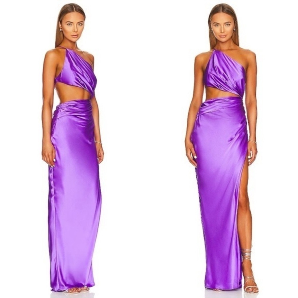 The Sei x REVOLVE One Shoulder Cut Out Gown in Grape